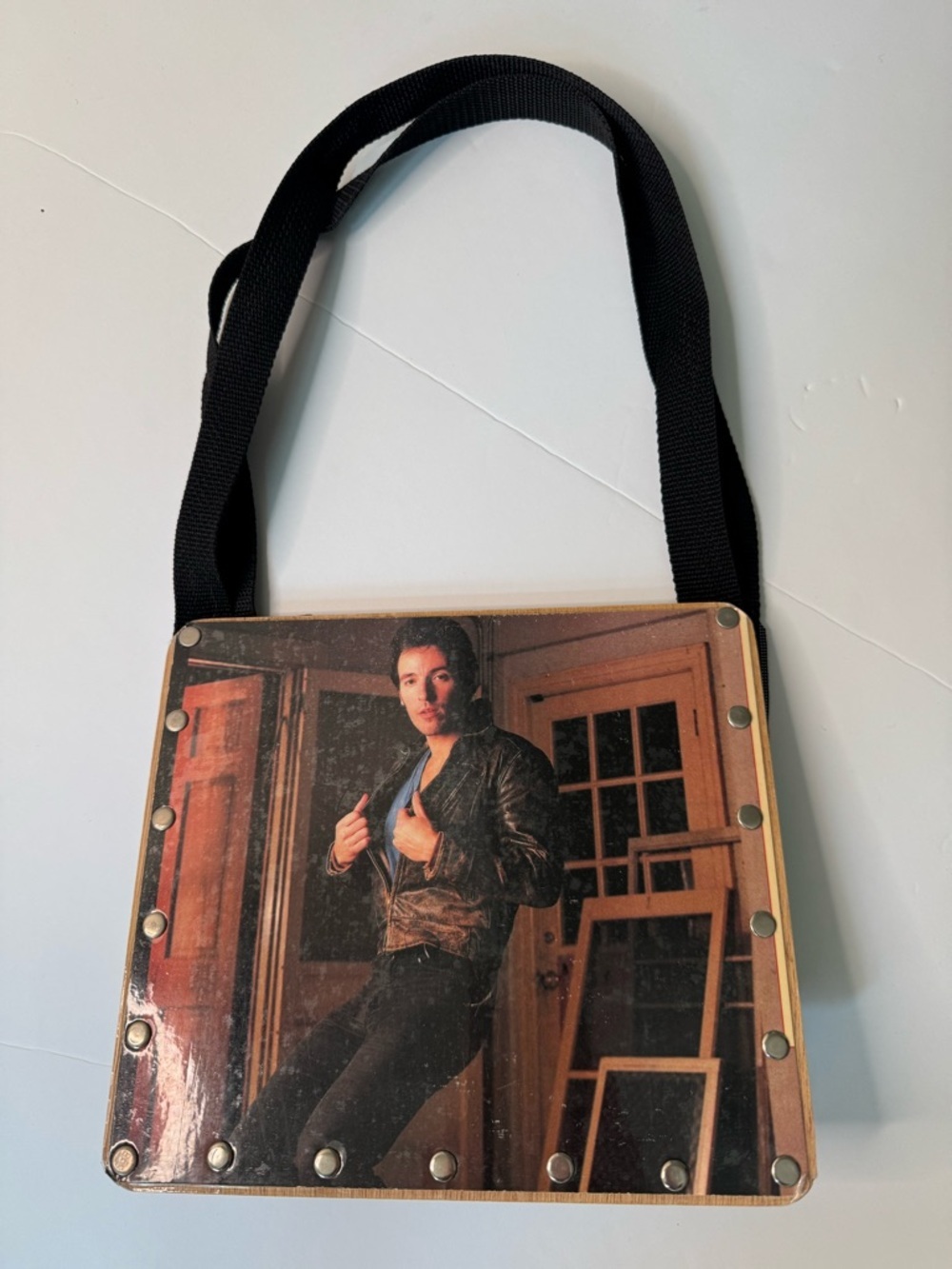 RARE Bruce Springsteen Vintage Vinyl Record Handbag “The River” - Picture 12 of 16